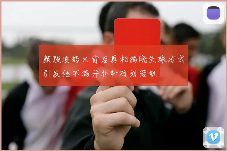 颜骏凌怒火背后真相揭晓失球方式引发他不满并非针对刘若钒